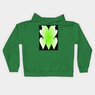 Green Hearts 2-Available As Art Prints-Mugs,Cases,Duvets,T Shirts,Stickers,etc Kids Hoodie